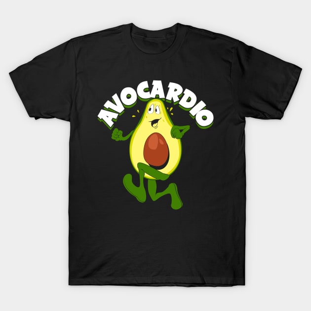 Avocardio Running Marathon Runner Gift T-Shirt by Dolde08